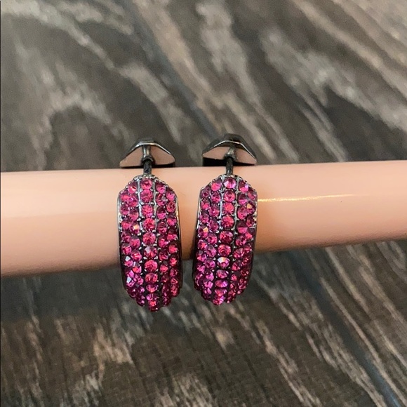 Joan Boyce Jewelry - Joan Boyce Crystal Hoop Earrings